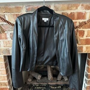 Calvin Klein Women's Black Leather Jacket